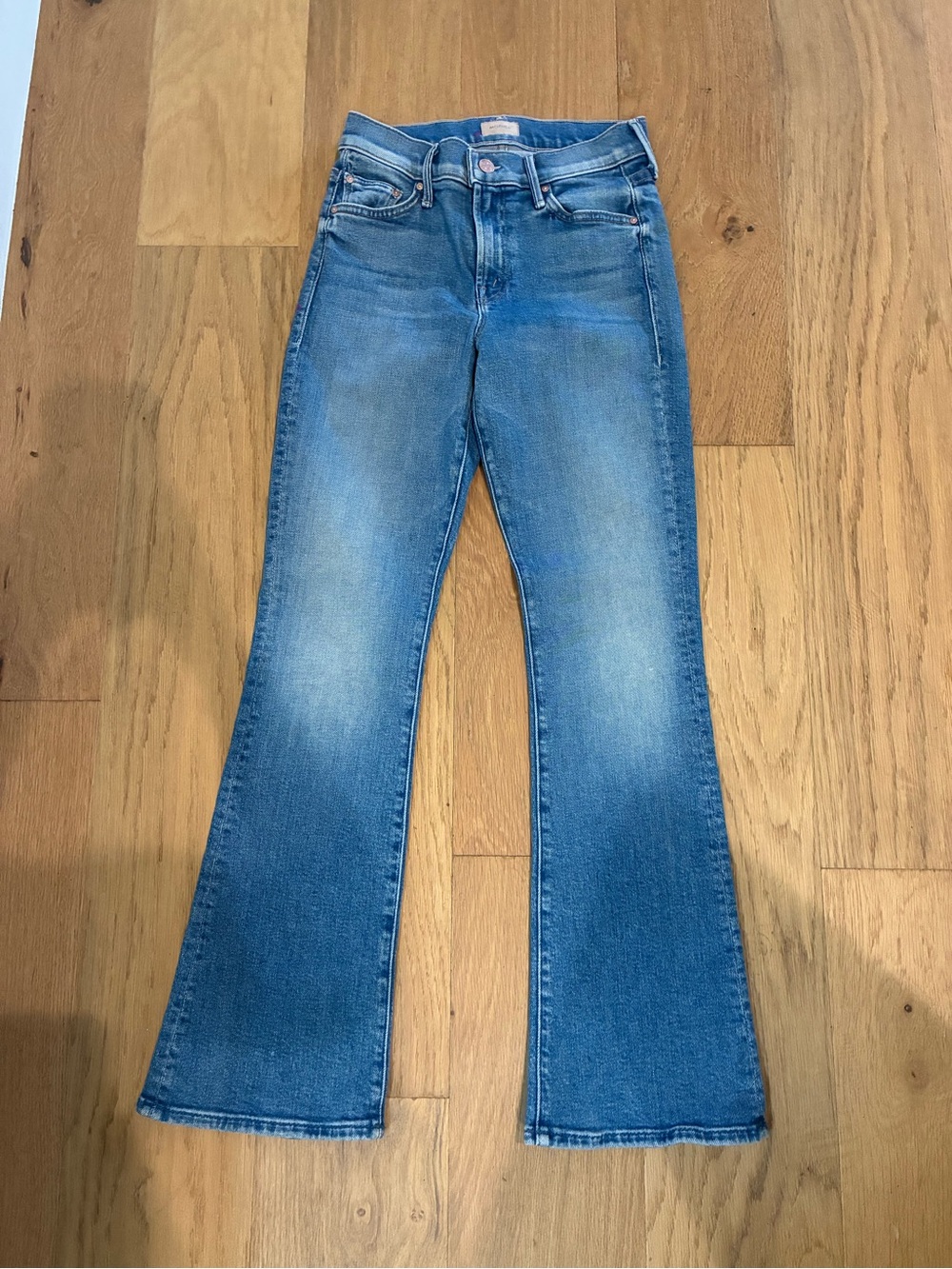 New MOTHER Medium Blue Flare Jeans
